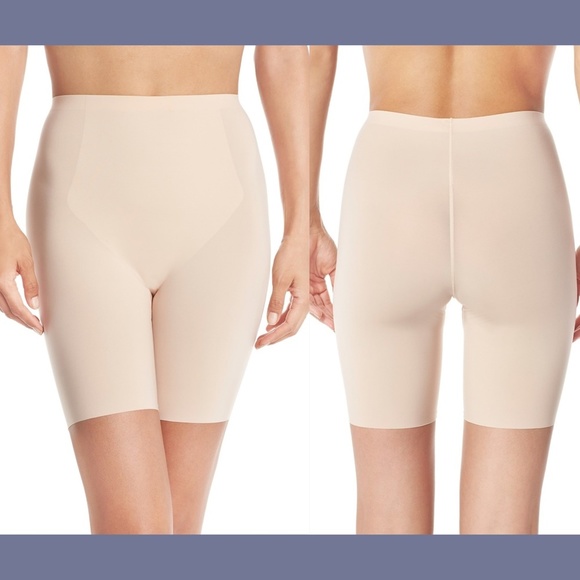 NEW! Spanx Thinstincts Mid-Thigh Short‎ Nude [SZ Small ] #1548 - Picture 1 of 9